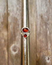 Load image into Gallery viewer, Ring with Amber &amp; Garnet
